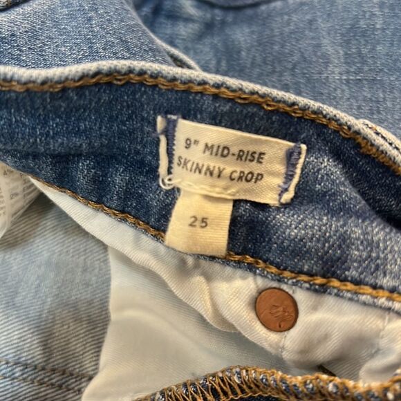 MADEWELL womens skinny crop 9” mid- rise size 25 jeans. 9/10 condition - Picture 4 of 9